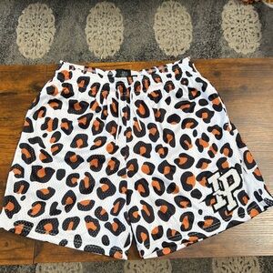 Men’s Inaka Leopard Mesh Shorts — XL
